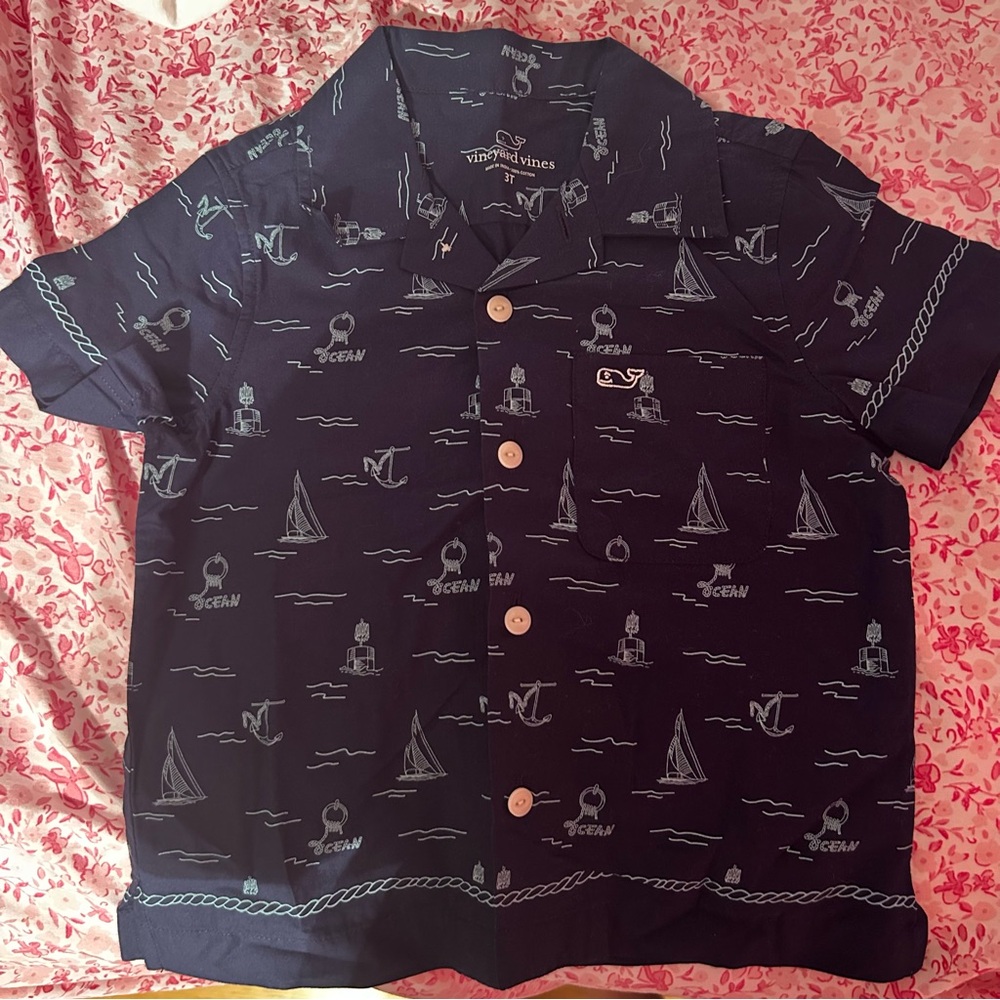 Vineyard Vines Boys SS Button Down